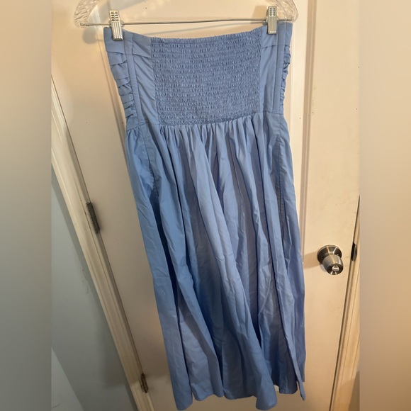 Abercrombie & Fitch Strapless Light Blue Dress size m EUC - Picture 6 of 6